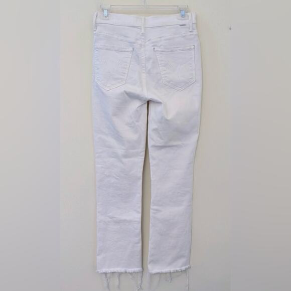 MOTHER 26 High Waisted Rascal Crop Fray Denim Jeans - Picture 4 of 5